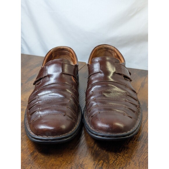 Josef Seibel Steven Fisherman Sandals Mens Size 44 US 11 Brown Leather Hk/Loop Josef Seibel Steven Fisherman Sandals Mens Size 44 US 10.5  main image 2